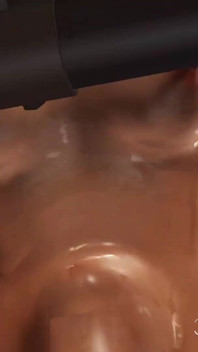 Mengongkek mesin. Hamba seksi miang dikongkek oleh zakar besar hitam