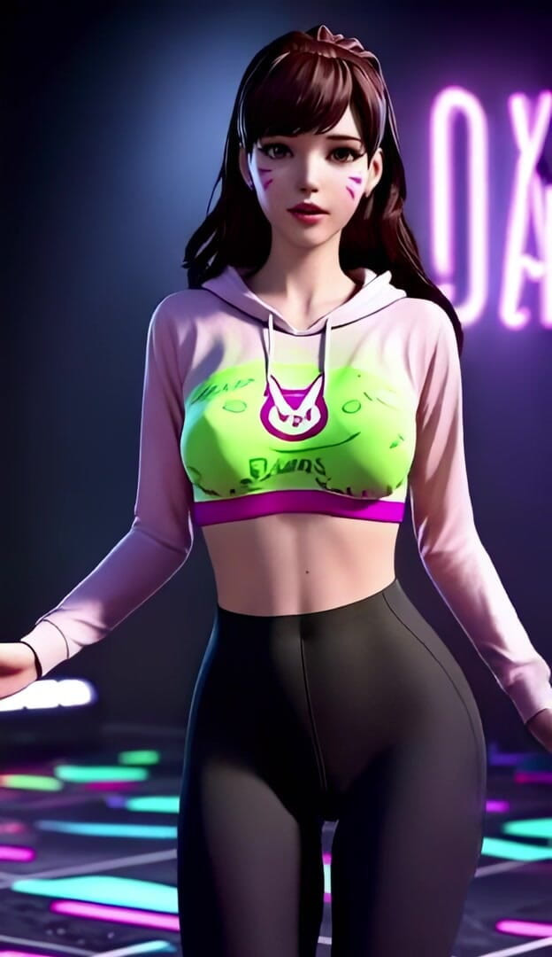 3D-Hentai Games: D.va's Fiery Fire Dance (2ne1 - Fire)