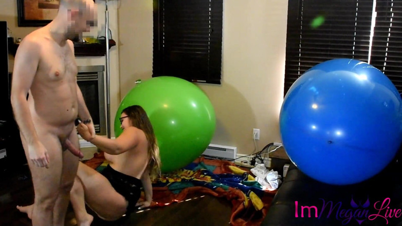 ImMeganLive: Fucking on huge balloons - Im megan live