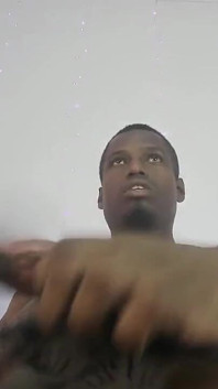 Horny Colombian Black Showing Cock and Ass