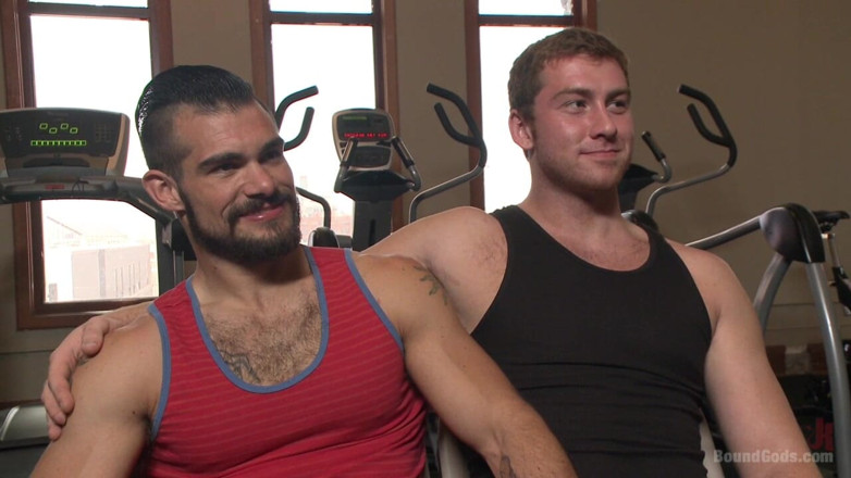 Bound gods: Ripped Gym Rat Aarin Asker Takes a Giant Fist While...