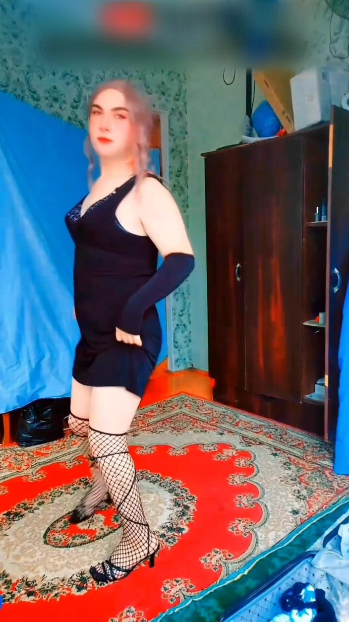 Kitty_Cross: Gay sissy crossdresser branco grande rabo grande bunda girly boy...