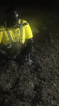 Latex High-vis Worker Drone Mud Fuck