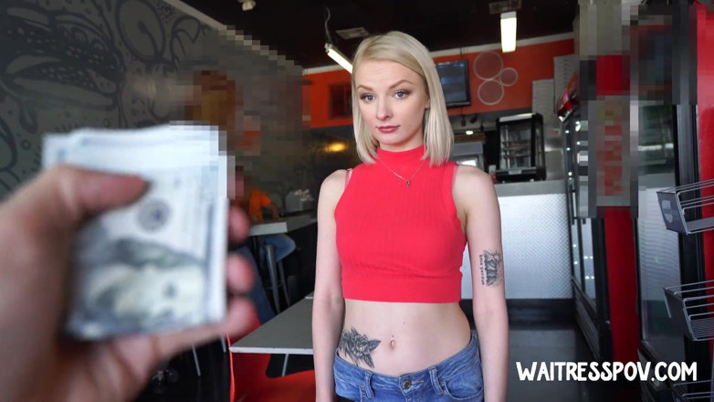 Waitress POV: Serveerster pov - Alice Pink - gratis om te neuken