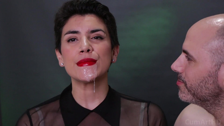 TheArtOfCum: Du sperme chaud dégouline de la bouche