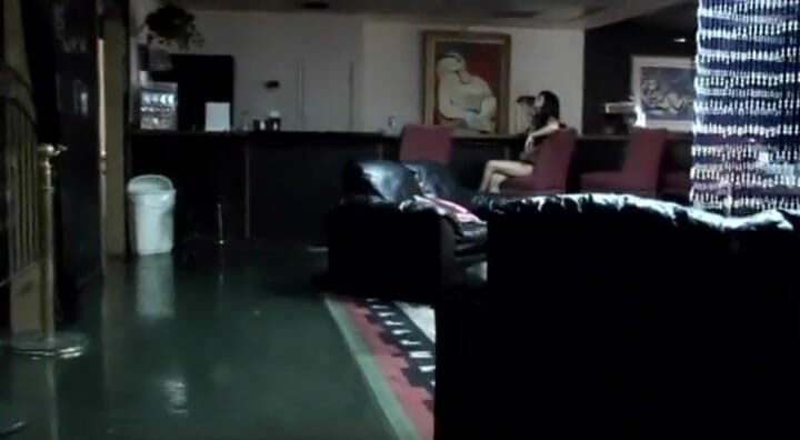 Femdom Austria TS: trans mistress dominate sub girl in strip club on sta