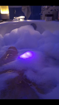 Masturbating