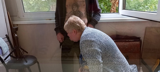 Zona901: Girl jerks off my cock on the balcony
