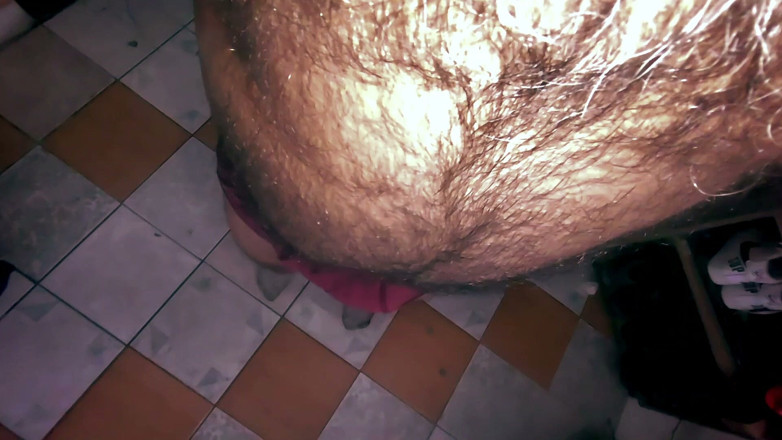 Stink HairyMale: Urinating in Red Underwear