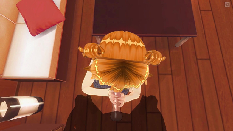 H3DC: Fată roșcată 3D Hentai cu vedere la persoana 1 suge pula până...