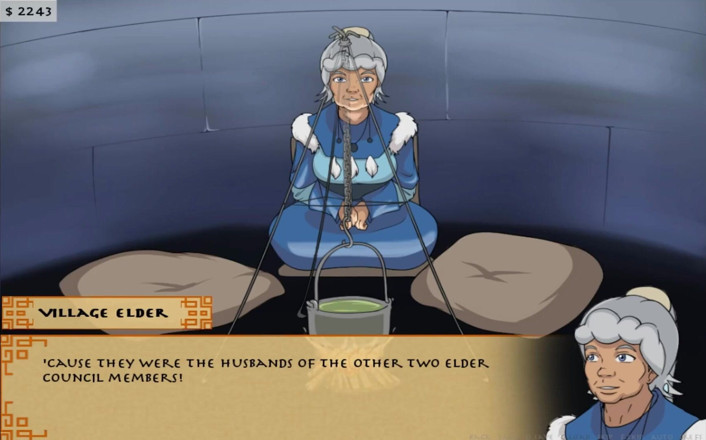 Cartoon Play: Four elements trainer part 14 (Book 1 water) (Slave route)