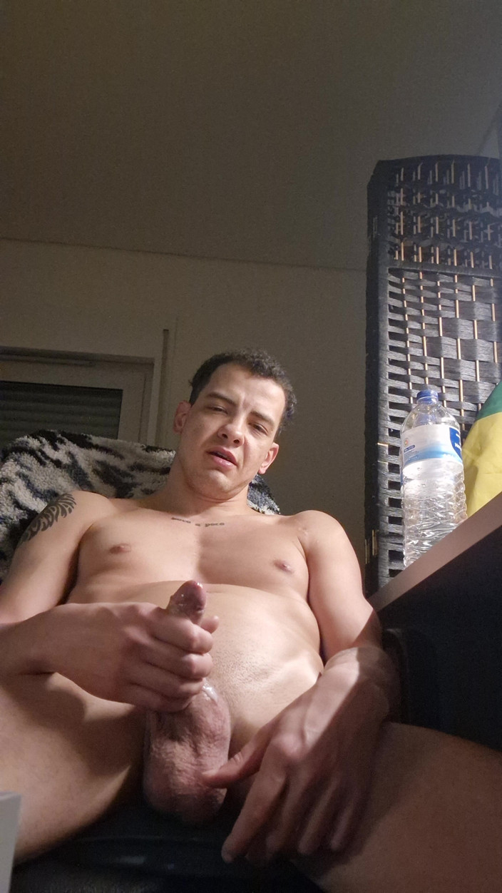 Fitguywithbigdick: Mă gândeam la tine, orgasm masculin profund