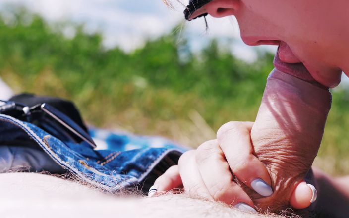 Your Cute Evil: Sucked in a field on a sunny day, pov 4k