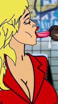 La moglie bianca succhia un grosso cazzo nero in un bagno pubblico sporco. Moglie pompino bbc al gloryhole