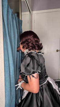 Sissy Maid Service Practicing on a Dildo at Her Fake Glory Hole