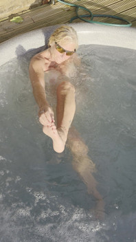 Naked in the Hot Tub