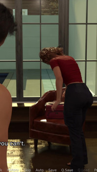 Nuovo Quartiere v0.9 - Parte 2b: Violet inizia a praticare sesso a tre con Ted usando un grosso dildo