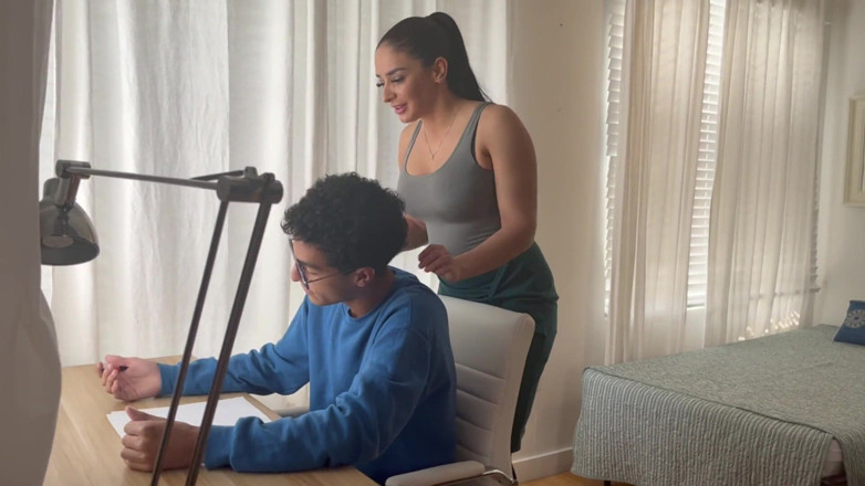 Pro Am Entertainment: Stepmom Rewards Her Stepson for Studying