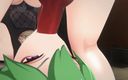 Smixix: Куки Shinobu глубокая глотка футанари Delta Genshin удар х тени сад хентай MMD 3D зеленый цвет волос, правка Smixix