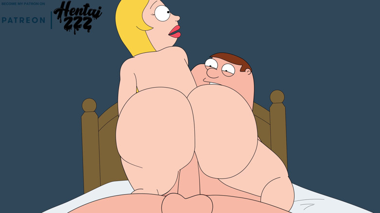 Hentai ZZZ: 家庭家伙Peter被fransine美国爸爸骑乘