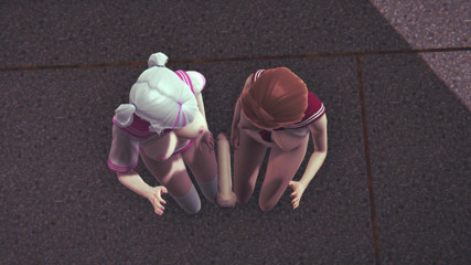 Waifu club 3D: Zwei college-mädchen handjob eines mitschülers