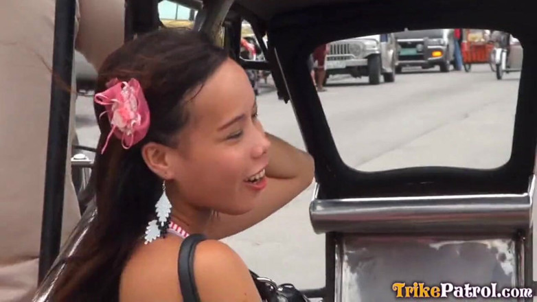 Trike Patrol - Tuk Tuk Patrol: Super horny pinay drips cum on big balls