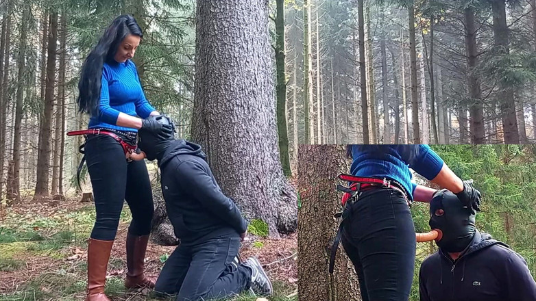 Lady Luciana Di Domizio: W lesie przegrany dostaje kutasa