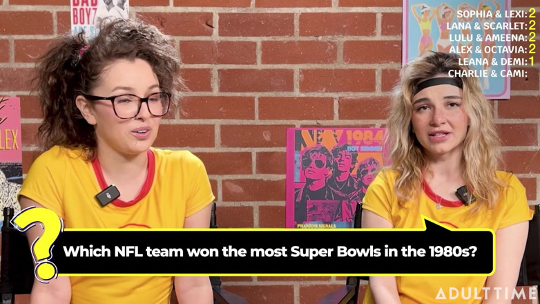Adult Time Podcast: Jaren 80 Trivia met de cast van 'ontsnappen uit kampconversie: een girlcore...