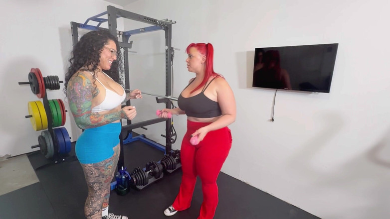 Bianca Bailee: Stretch Session Turned Lesbian Strap on Sex