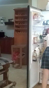 Peti sejuk panal dubur mengongkek bekas teman wanita jalang