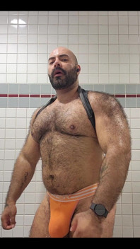 Man in Bathroom