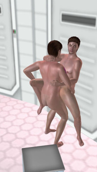 Muscular Stud Pounds Hung Buddy Standing Then Table Fuck 3D Gay Hentai