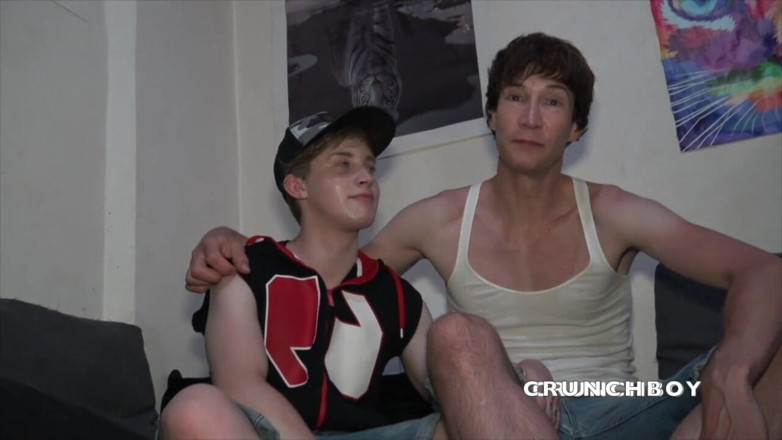 Gay fucked by surprise by straight friend: the blond slut twink Andrea fucked by his straight friend...