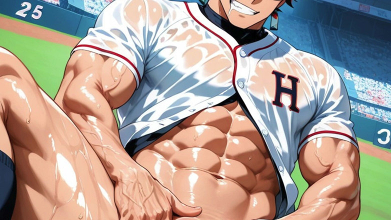 Trans-Men FTM Hentai: Femboy Ftm Shoving a Baseball Bat up Her Wide Asshole....