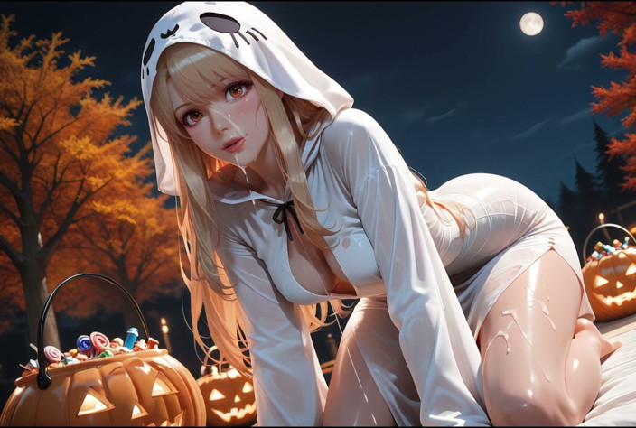 Hentoria: A Girl Collects Candy with the Phrase Candy or Sex...
