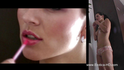Erotica HD: Katie rtěnka zrcadlové škádlení