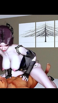 Dea delle curve incantate in movimento - Animazione 3D Hentai