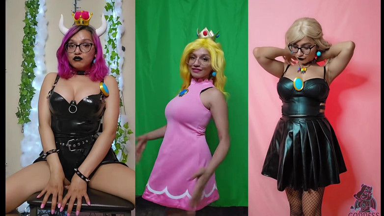 Goddess Rarity: 女神Rarity角色扮演作为桃子给你一个joi