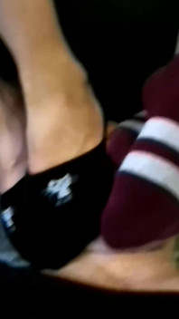 Brat Girls Sock Smelling