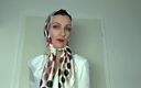 Lady Victoria Valente: Satin Scarf Satin Headscarf Fashion Show Clip and JOI