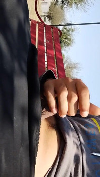 Me in the Park Alone Giving Pleasure to Till I Get Milk