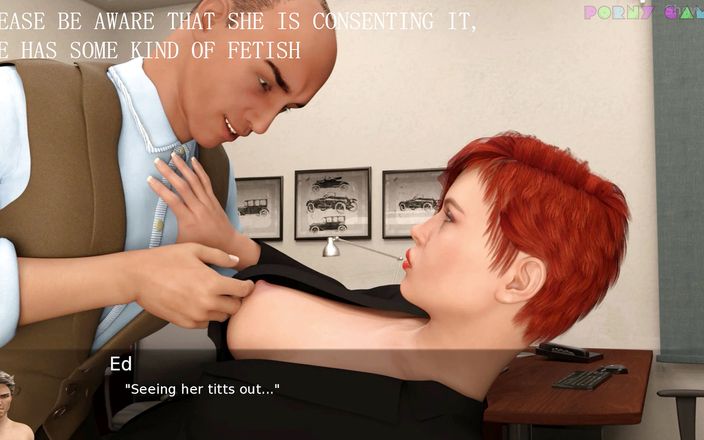 Porny Games: Istri hot proyek - cewek kantor dengan fetish nakal (87)