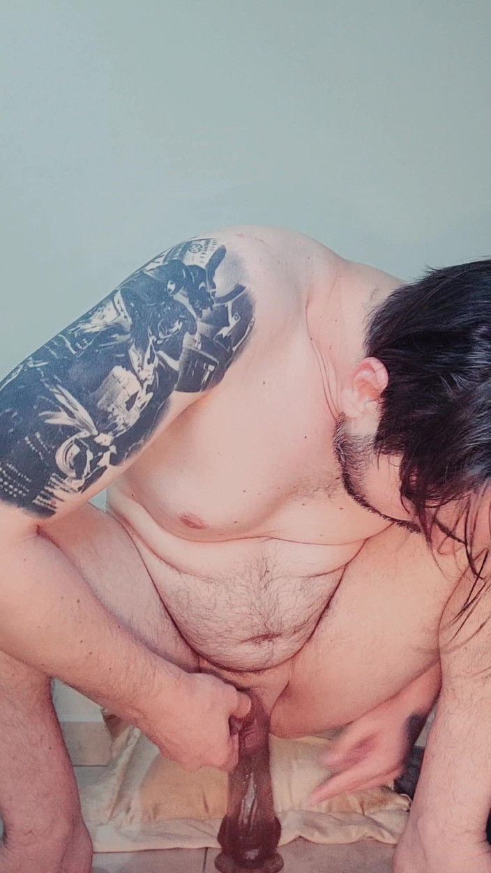 SlutClosetedfag: Dildo jebanie i werbalna rozmowa