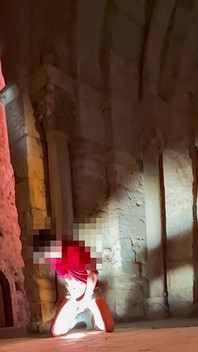 Very Risky and Immense Ejaculation in a Very Public Place