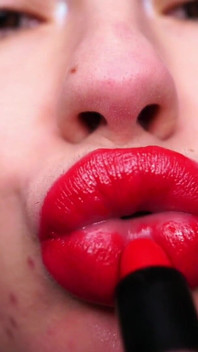 Sedução com batom vermelho