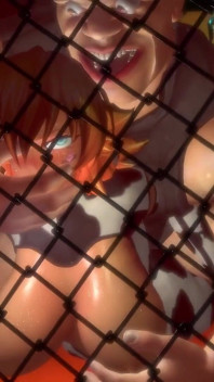 Anime cow girl duro anal martelando na gaiola de sexo