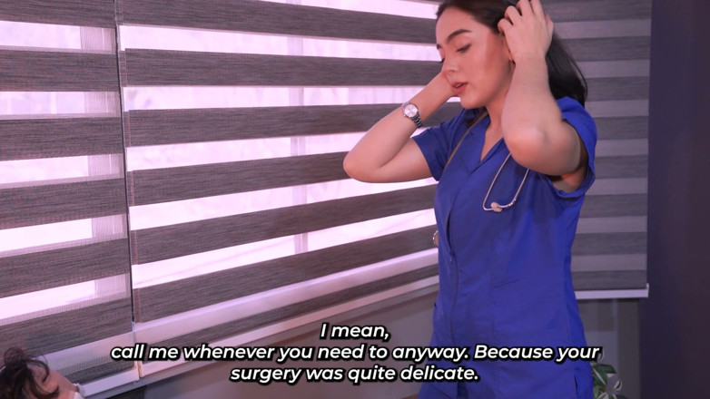 JudithCoxx: Preciosa Doctora Latina Ayuda a Su Paciente a Correrse En...