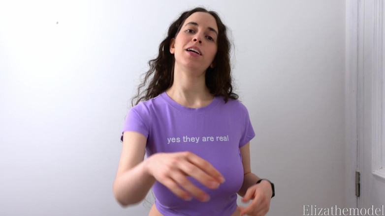 ElizaTheModel: Tričko Try on Edging Challenge