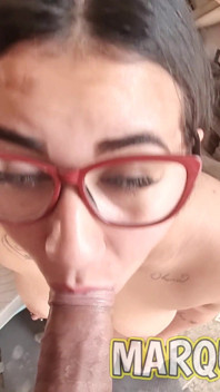 Hot Secretary Swallows Every Drop After Work