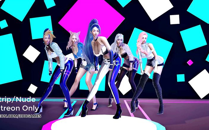 3D-Hentai Games: Exid - dd - sexy danza kpop kpop Kda Ahri Akali Kaisa...